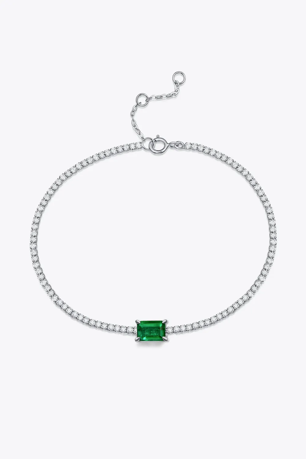 1 Carat Lab-Grown Emerald Bracelet