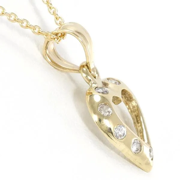 10K Yellow Gold Zircon Necklace