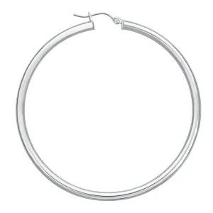 1.2 Grams, Plain White Gold Hoops (3mm x 10)