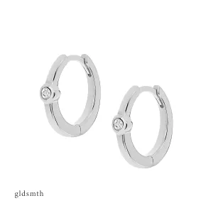 14k White Gold Teagan Huggies