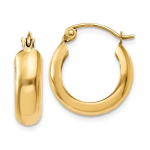 14k Yellow Gold 4.75MM Hoop Earrings