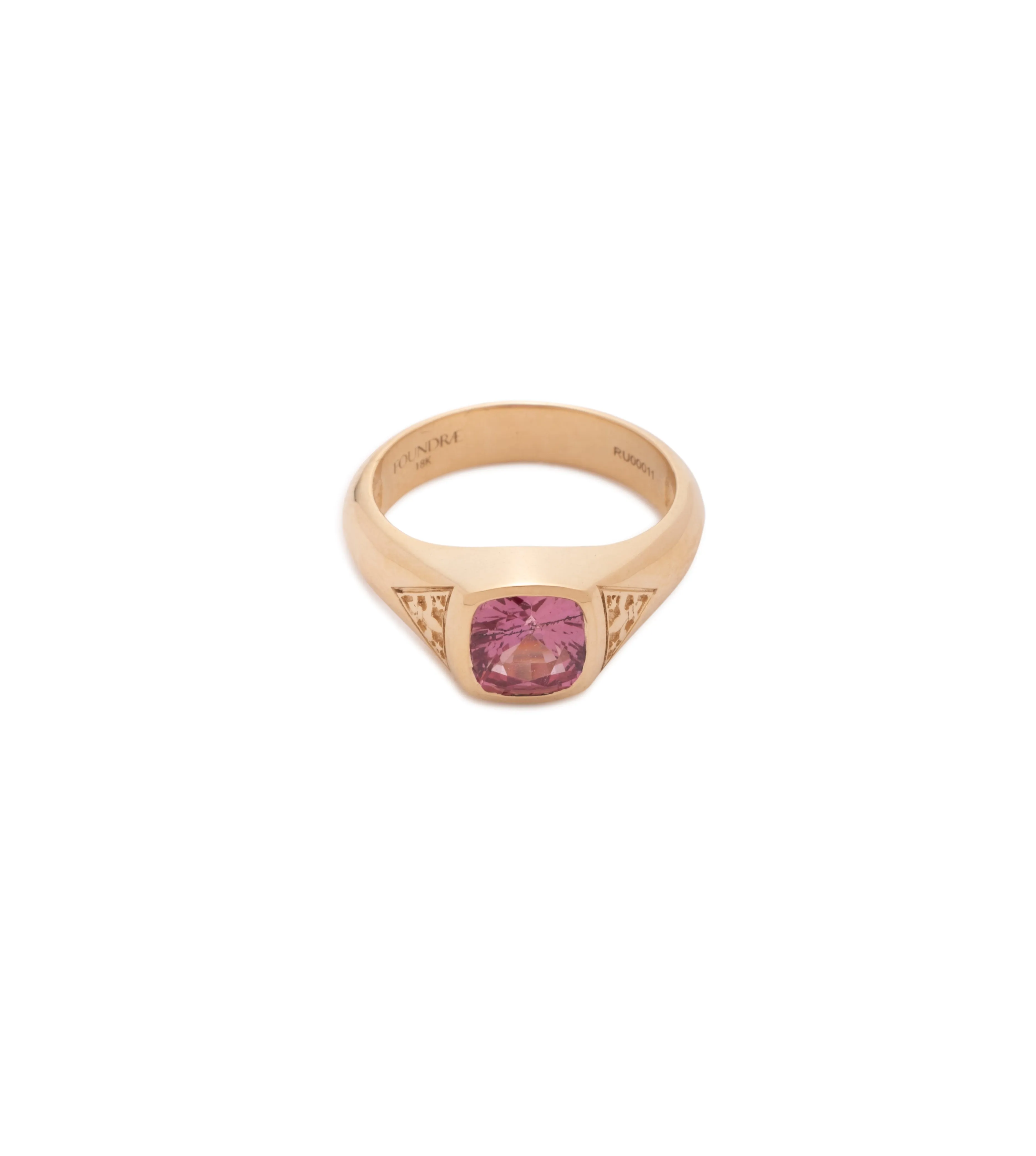 1.5 ct Padparascha - Internal Compass : One of A Kind Gemstone Ring