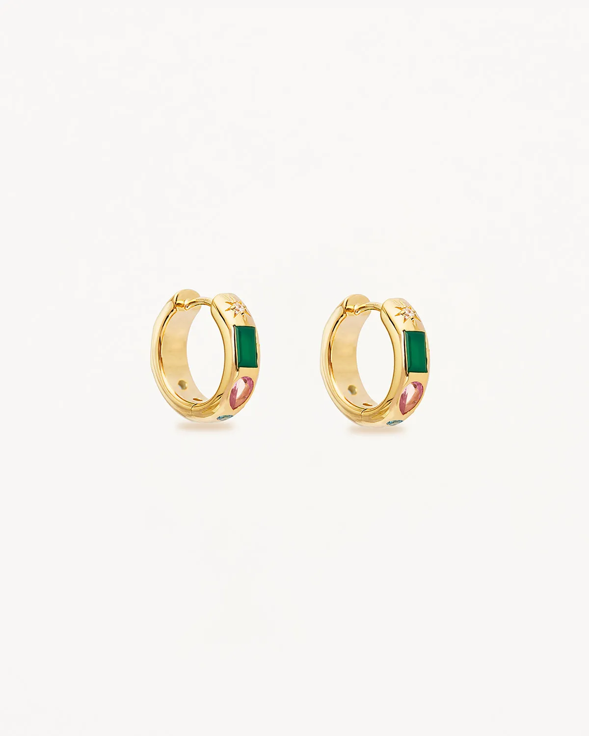 18k Gold Vermeil Connect to the Universe Hoops