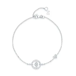 18K White Gold Diamond Designer Bracelet