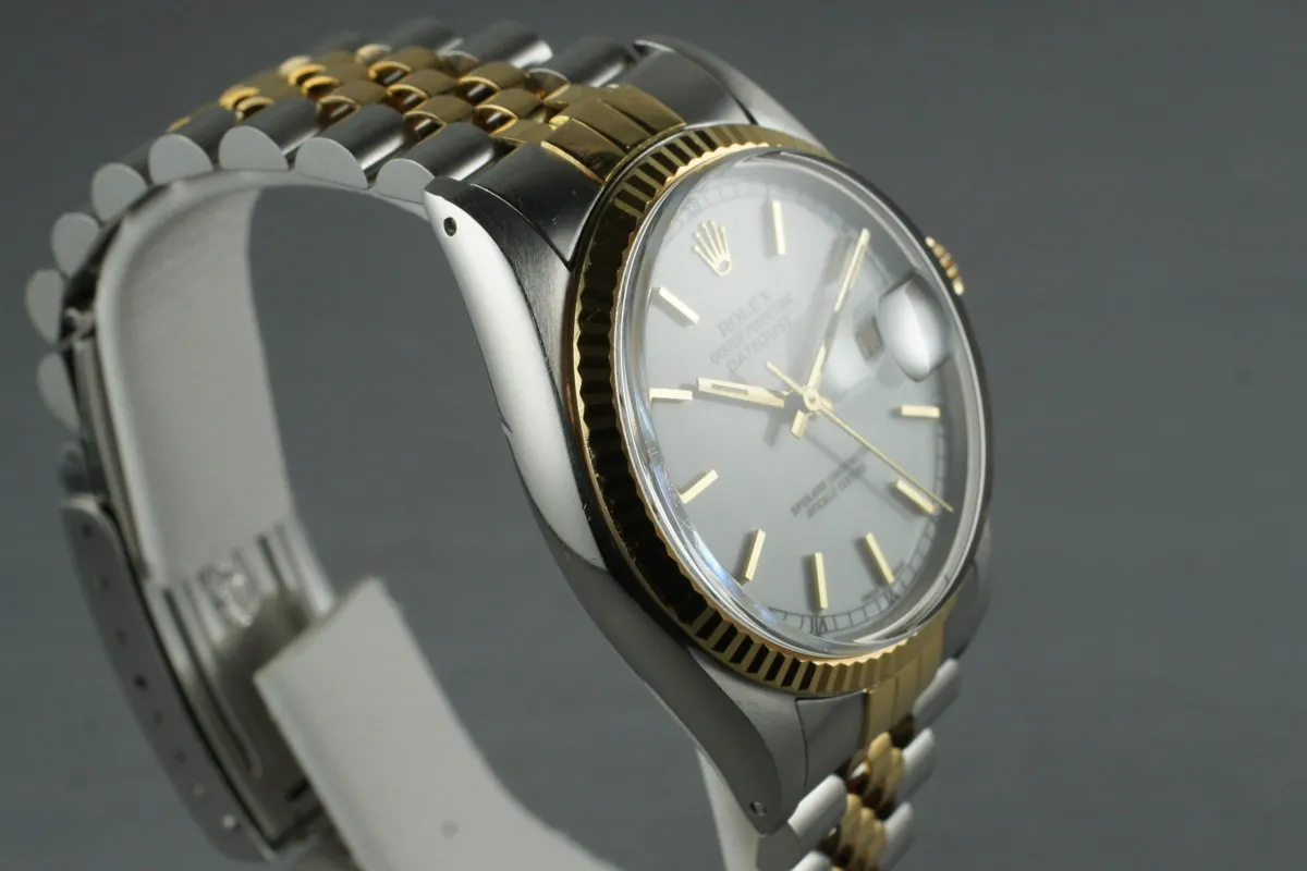 1984 Rolex Two Tone DateJust 16013 with White Enamel Dial