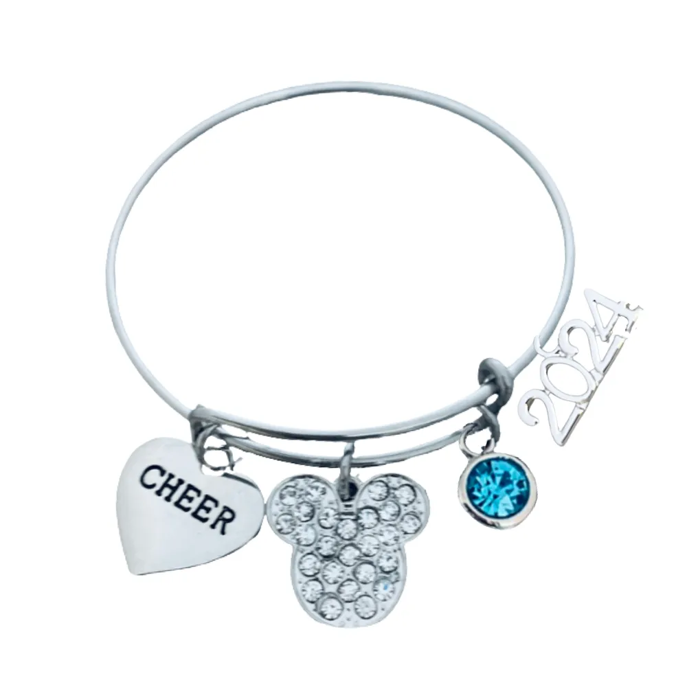 2024 Cheerleading  D2 Summit Charm Bracelet