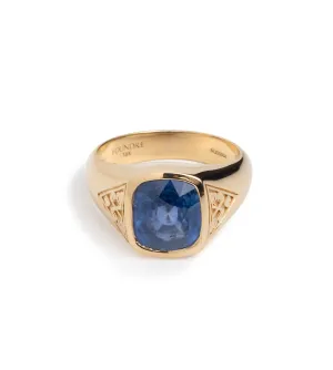 5ct Blue Sapphire - Reverie : One of A Kind Gemstone Ring