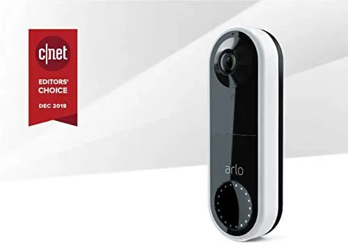 Arlo Video Doorbell | HD Video Quality, 2-Way Audio, Package Detection | Motion Detection and Alerts | Built-in Siren | Night Vision | Easy Installati