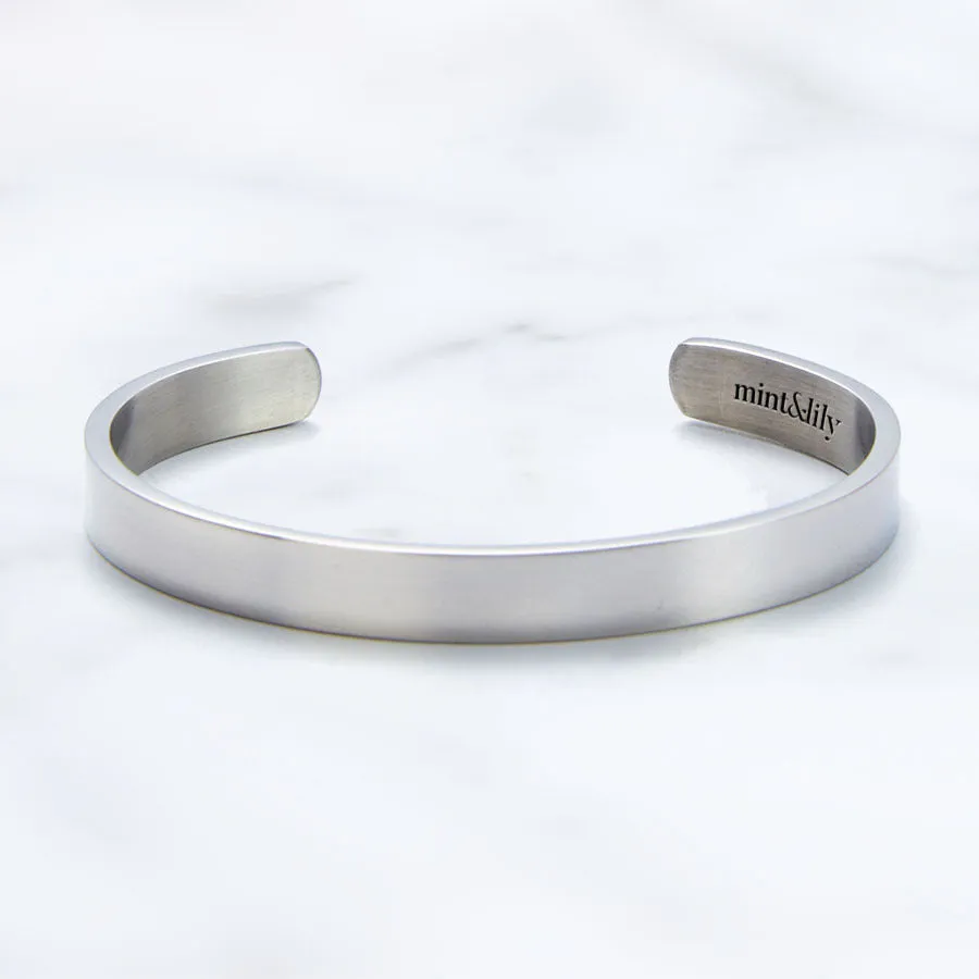 Beautiful Girl You Can Do Hard Things Personalizable Cuff Bracelet