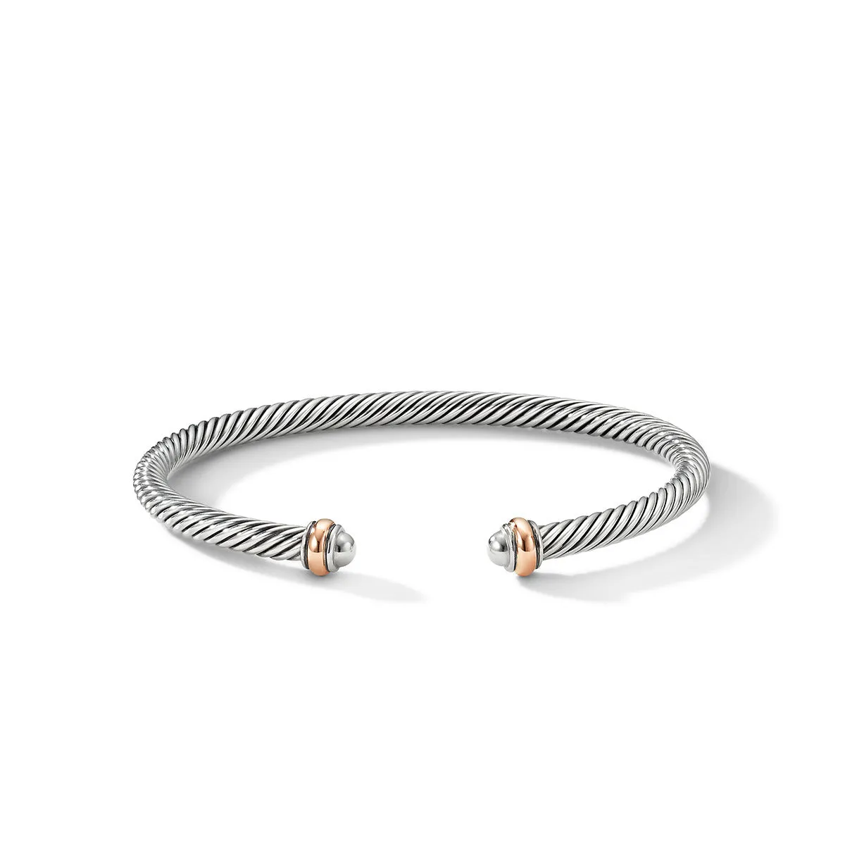 Cable Classics Bracelet in Sterling Silver with 18K Rose Gold