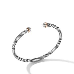 Cable Classics Bracelet in Sterling Silver with 18K Rose Gold