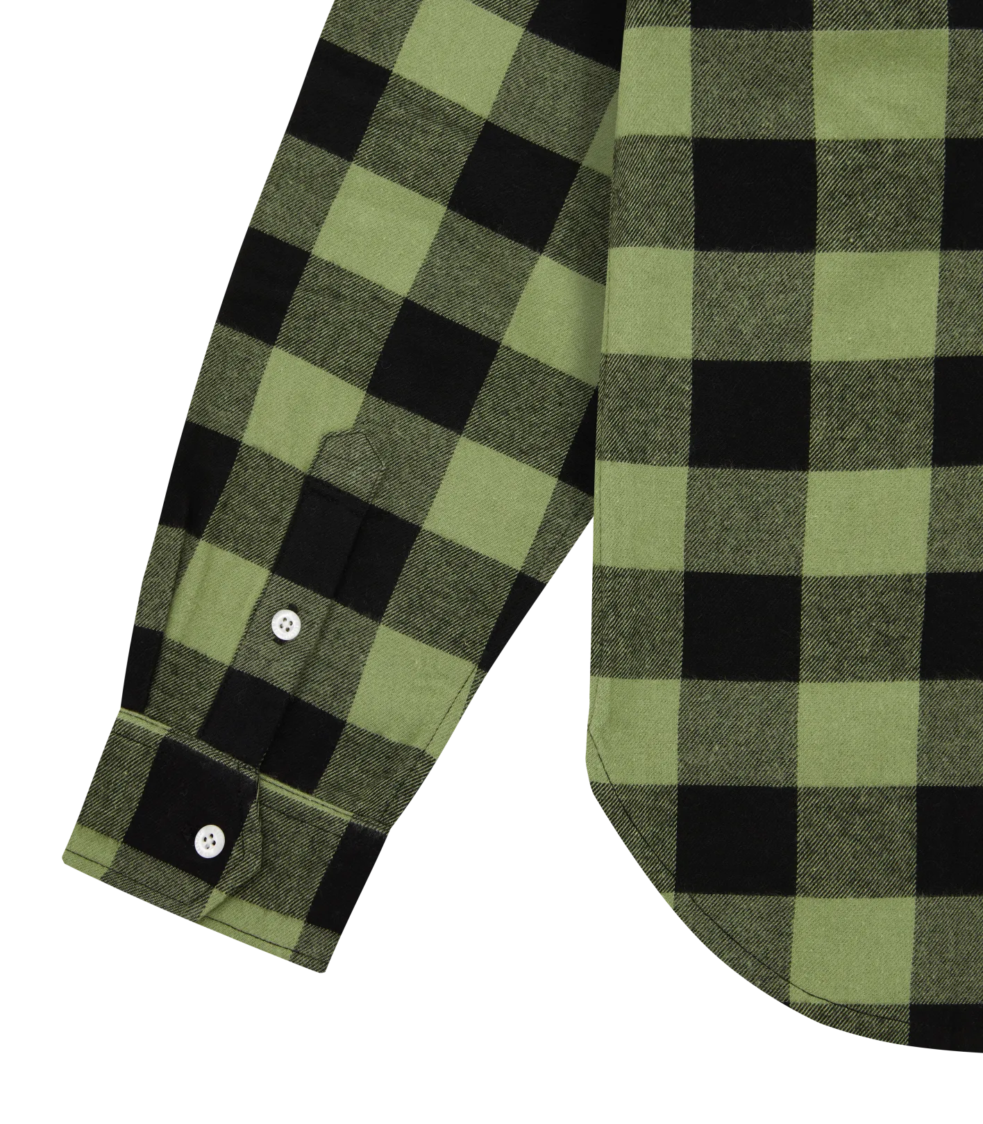 CHECK FLANNEL SHIRT - GREEN