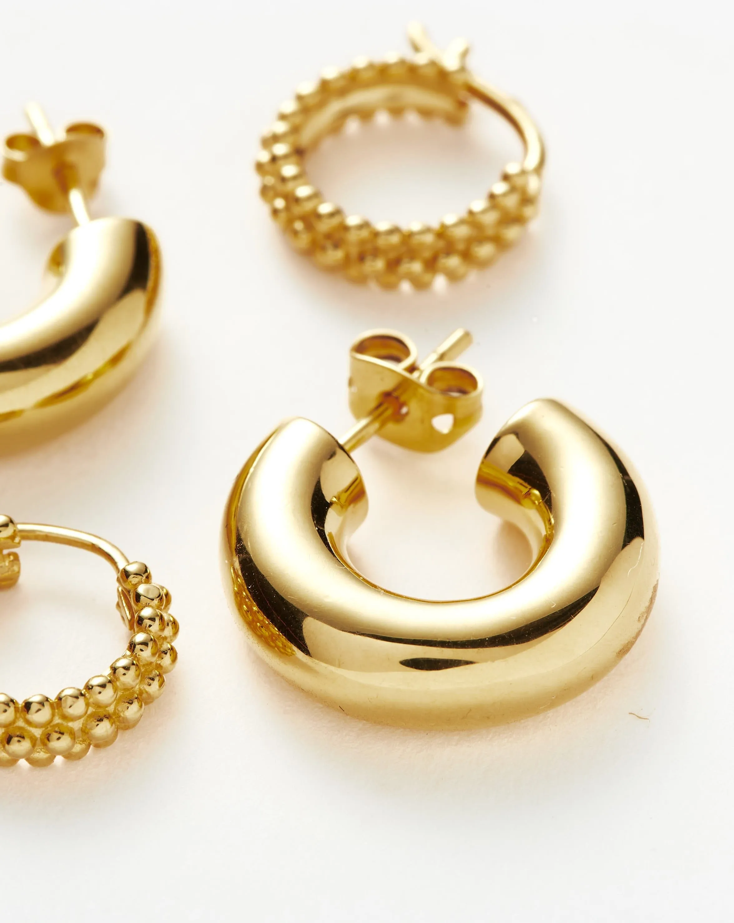 Chubby & Baya Hoop Earring Set | 18k Gold Vermeil