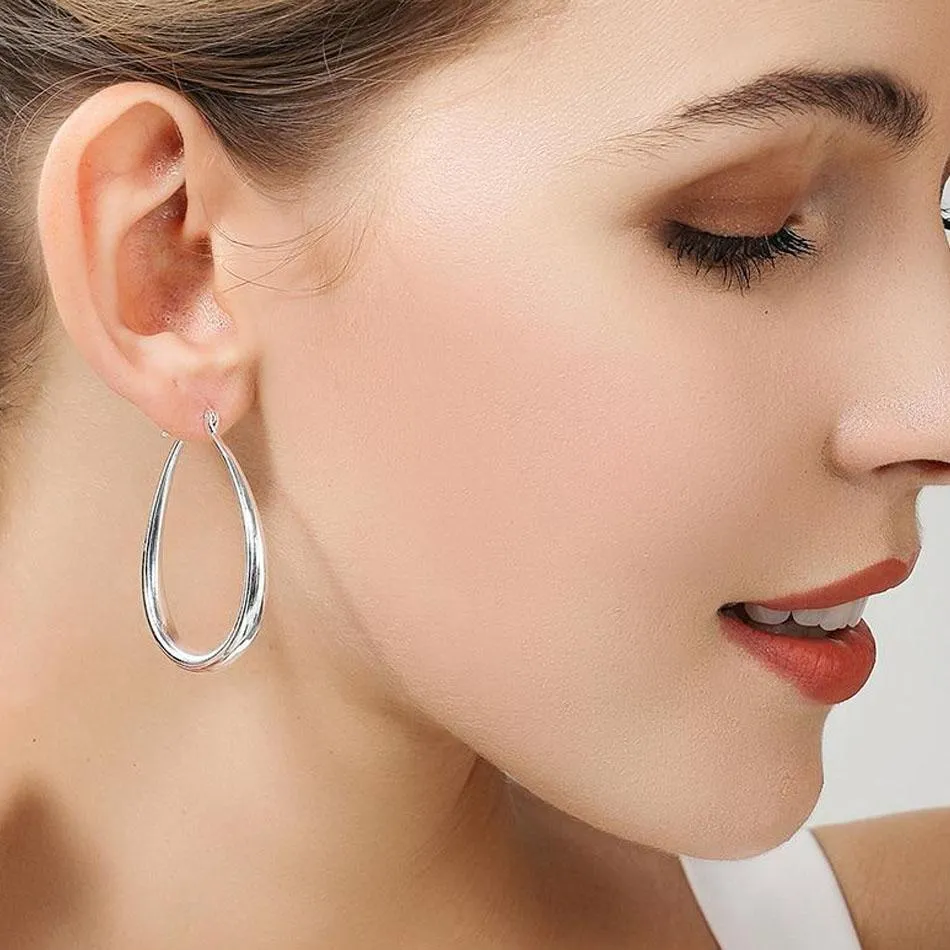 Circle Hoop Earrings For Women Fashion Charm Jewelry