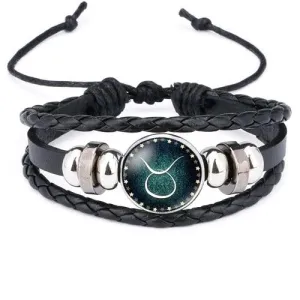 Classy Men Taurus Zodiac Bracelet