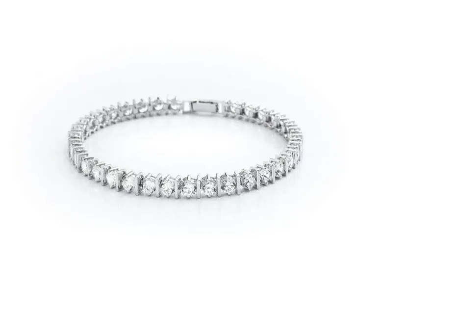 Crislu Classic Bar Tennis Bracelet