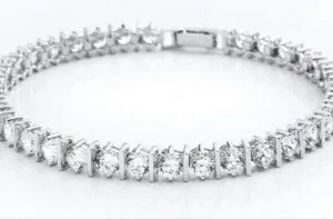 Crislu Classic Bar Tennis Bracelet