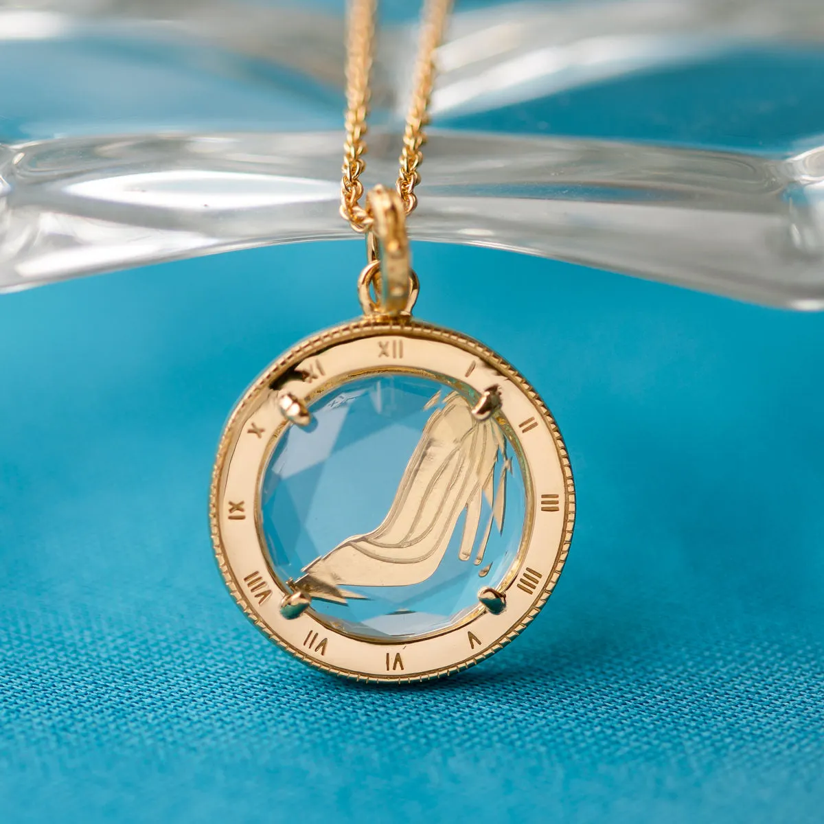 Disney X RockLove CINDERELLA Glass Slipper Intaglio Pendant