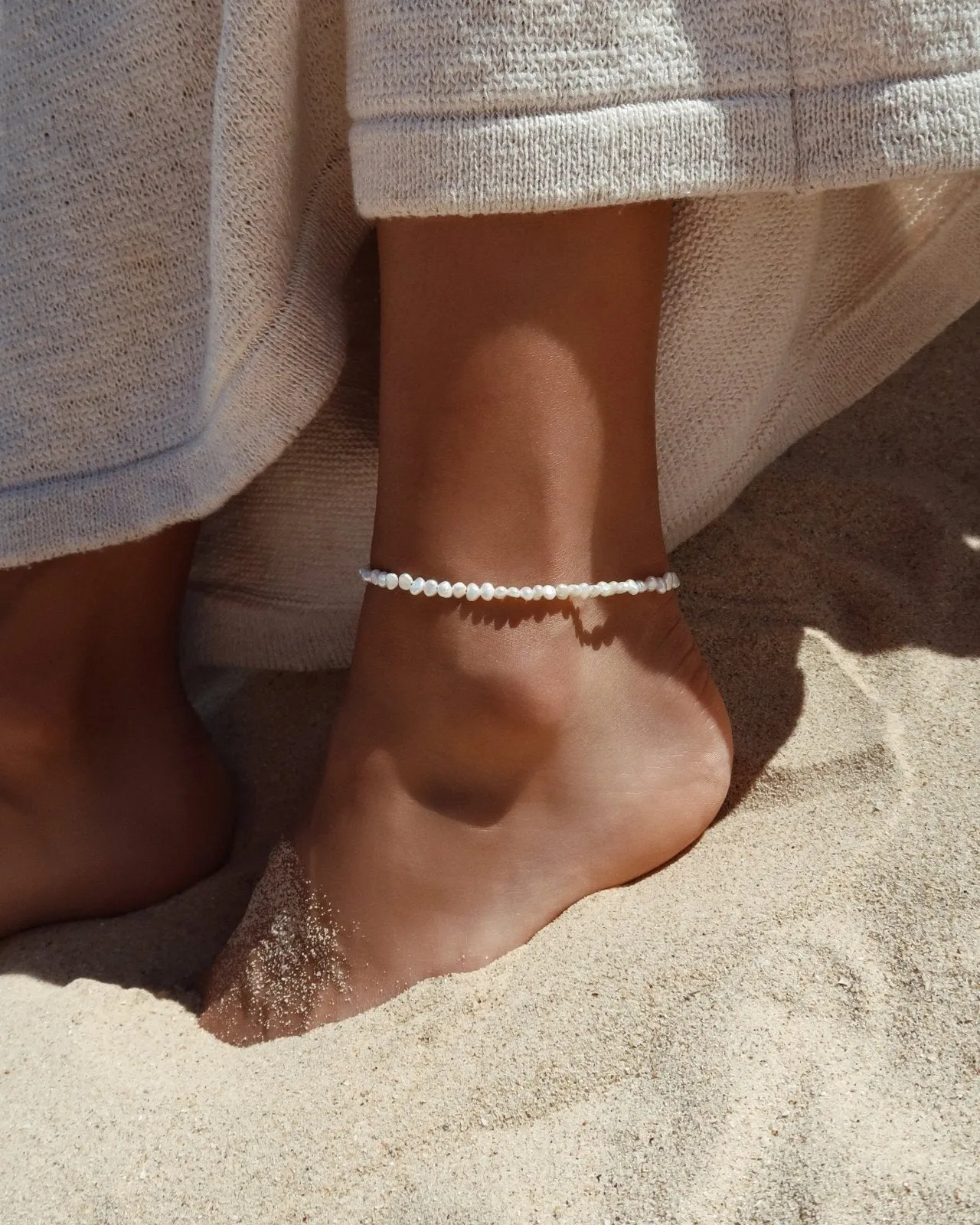 Freshwater Pearl Beaded Anklet