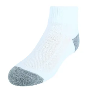 Fruit of the Loom Boy's Breathable Cotton Quarter Socks (6 Pair Pack)