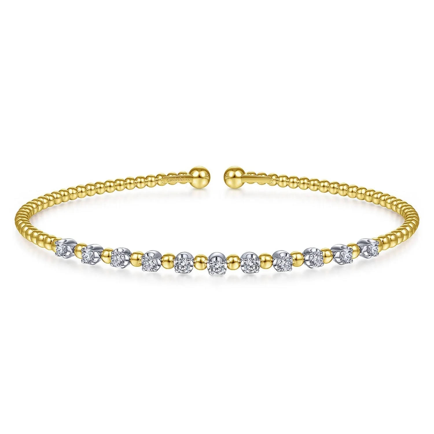 Gabriel & Co. Diamond Bujukan Bead Cuff Bracelet