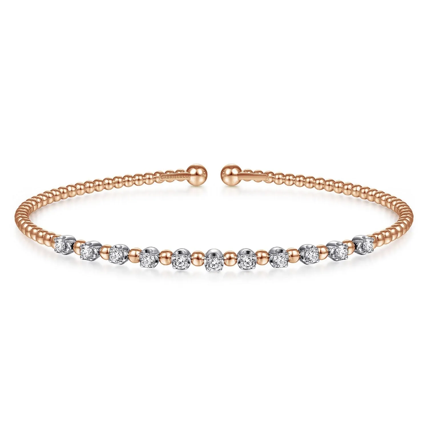 Gabriel & Co. Diamond Bujukan Bead Cuff Bracelet