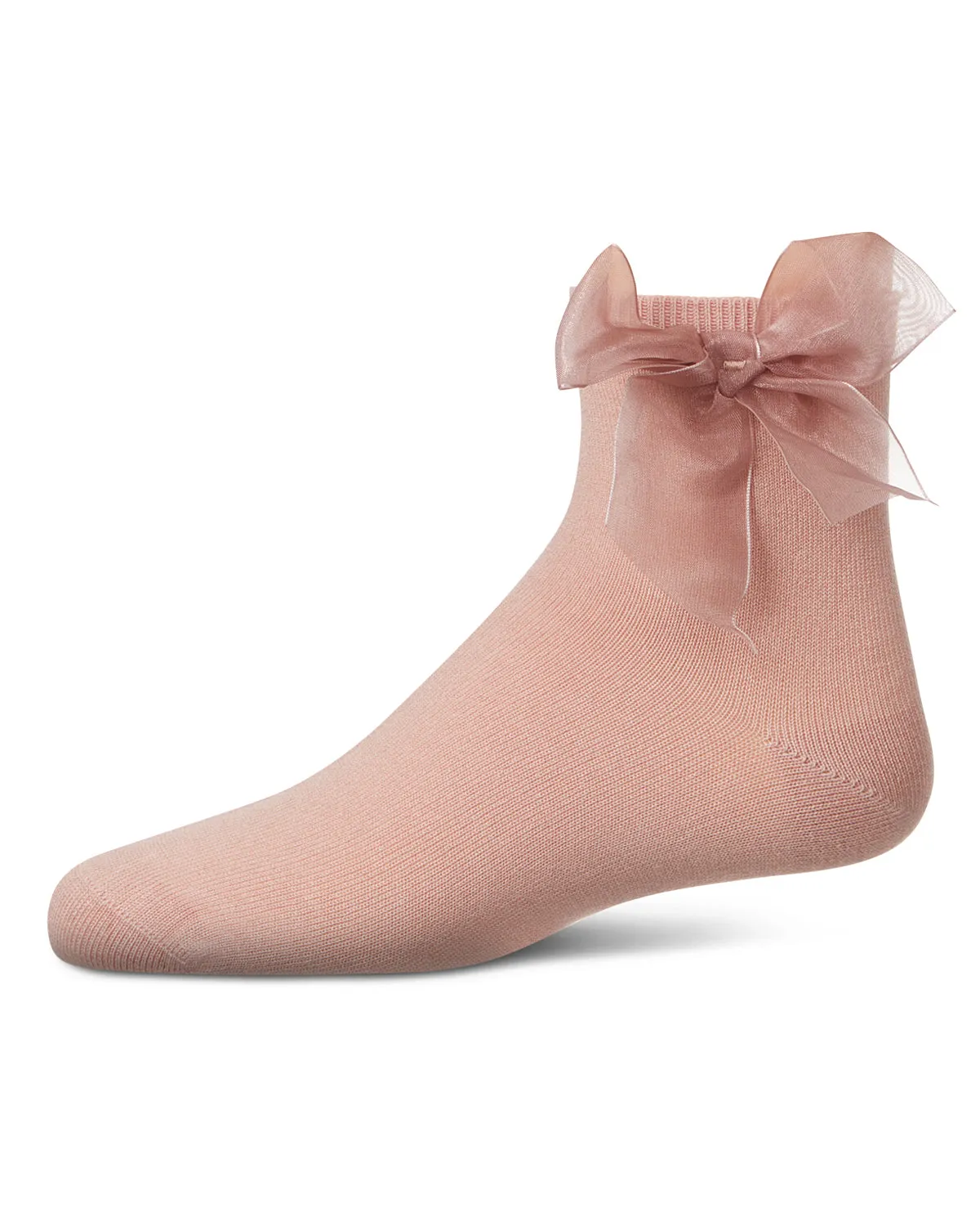 Girls' Tulle Bow Anklet Socks