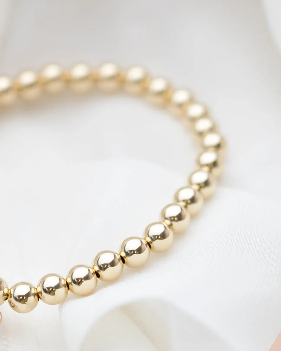 Gold Beaded Bracelet