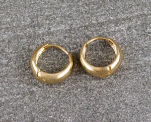 Gold Filled Tapered Hoops - Medium