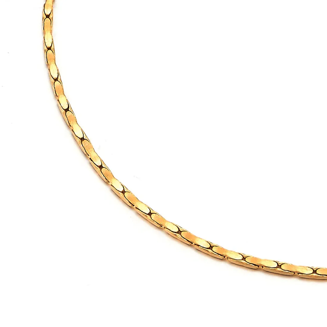 Gold Thin Link Chain Anklet Bracelet for Women, Adjustable