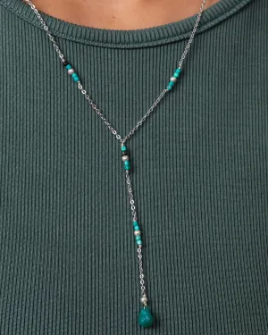 Italian Turquoise Square Necklace