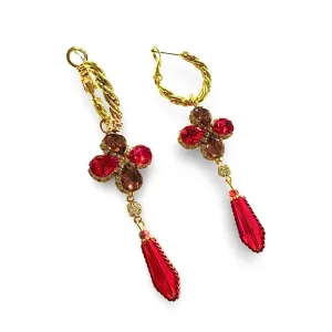 Karen Hoop Holiday Drop Statement Earrings