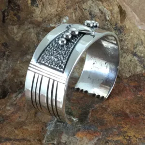 Leonard Nez Sterling Silver Cuff Bracelet