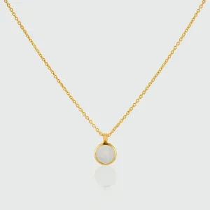 Lulea Moonstone & Gold Vermeil Pendant Necklace