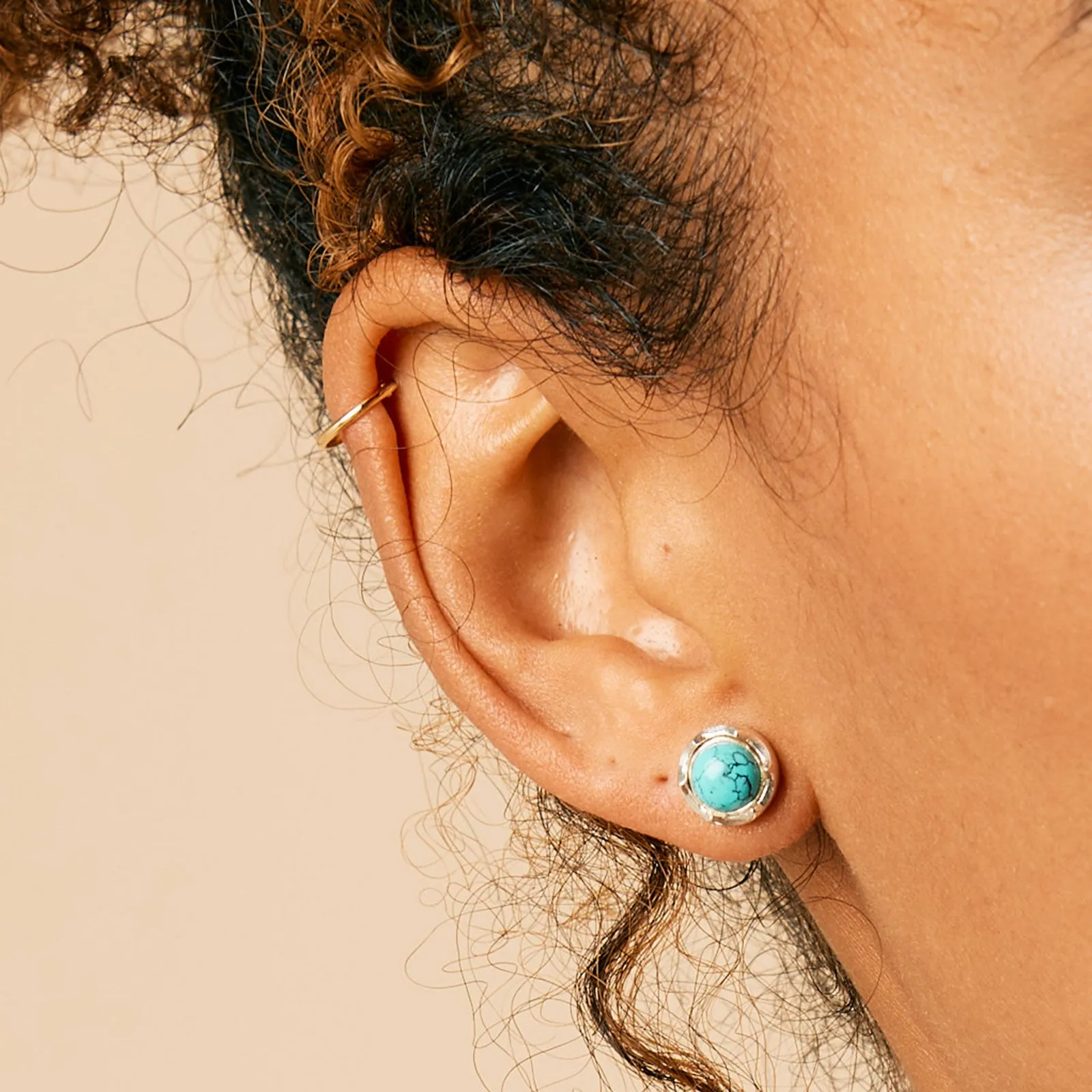 Maya Stud Earrings - Turquoise