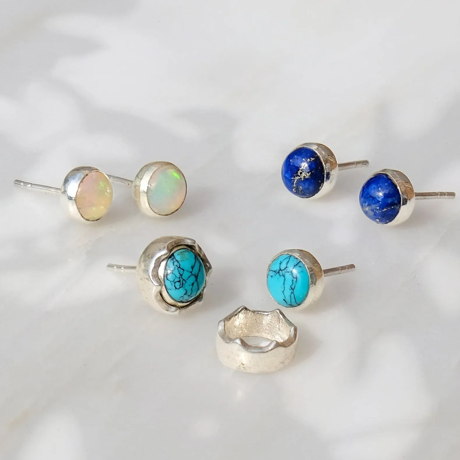 Maya Stud Earrings - Turquoise