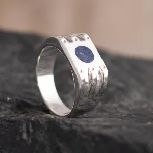 Men's Inlaid Sodalite Ring - Cutting Edge | NOVICA