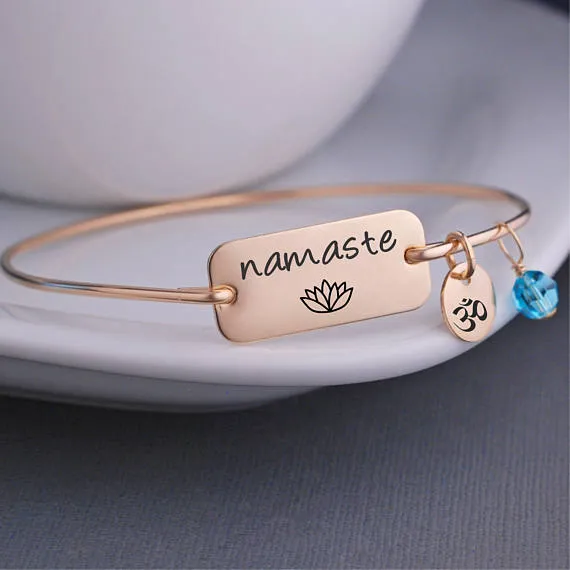 Namaste Lotus OM Bracelet