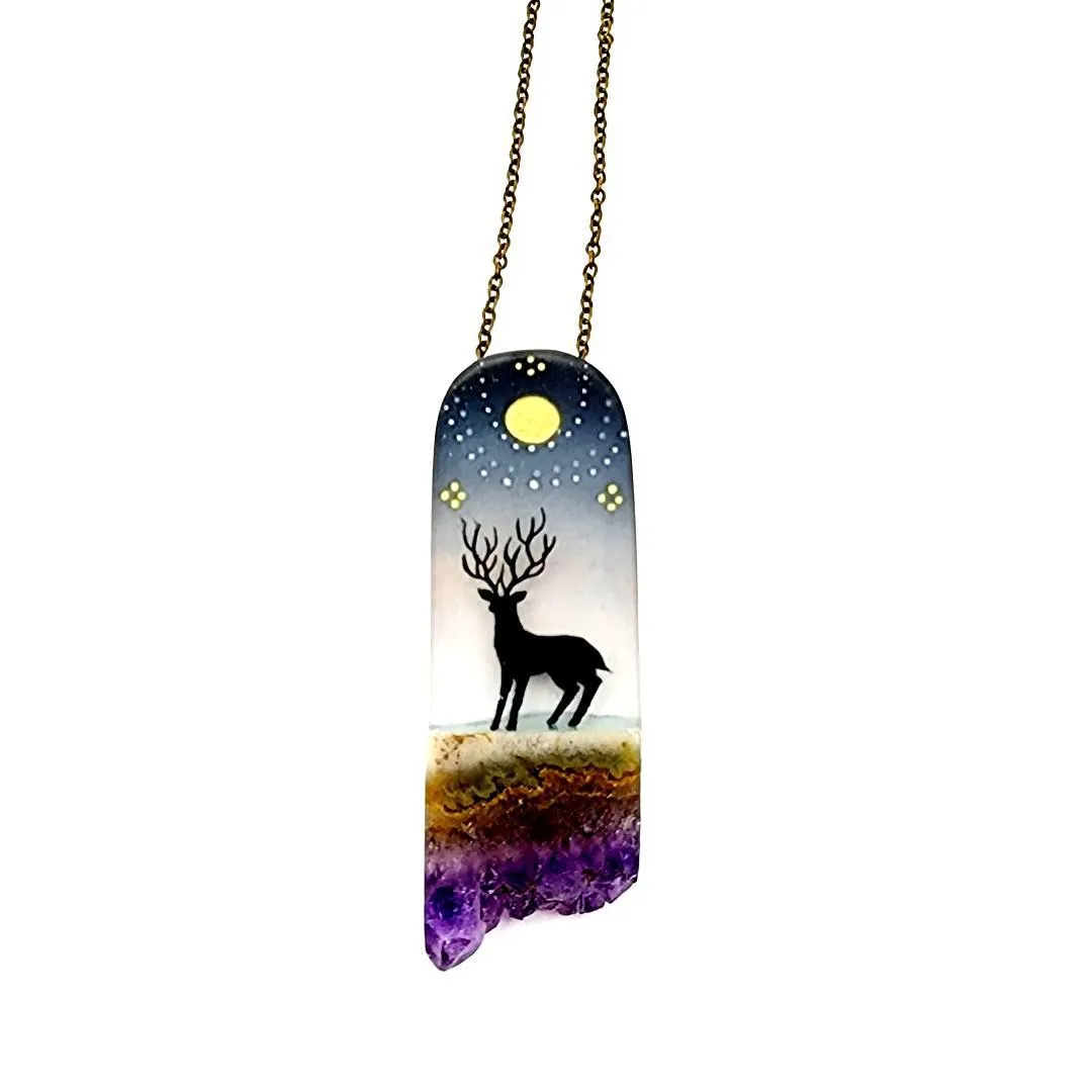 Necklace - Spirit Deer by Fernworks