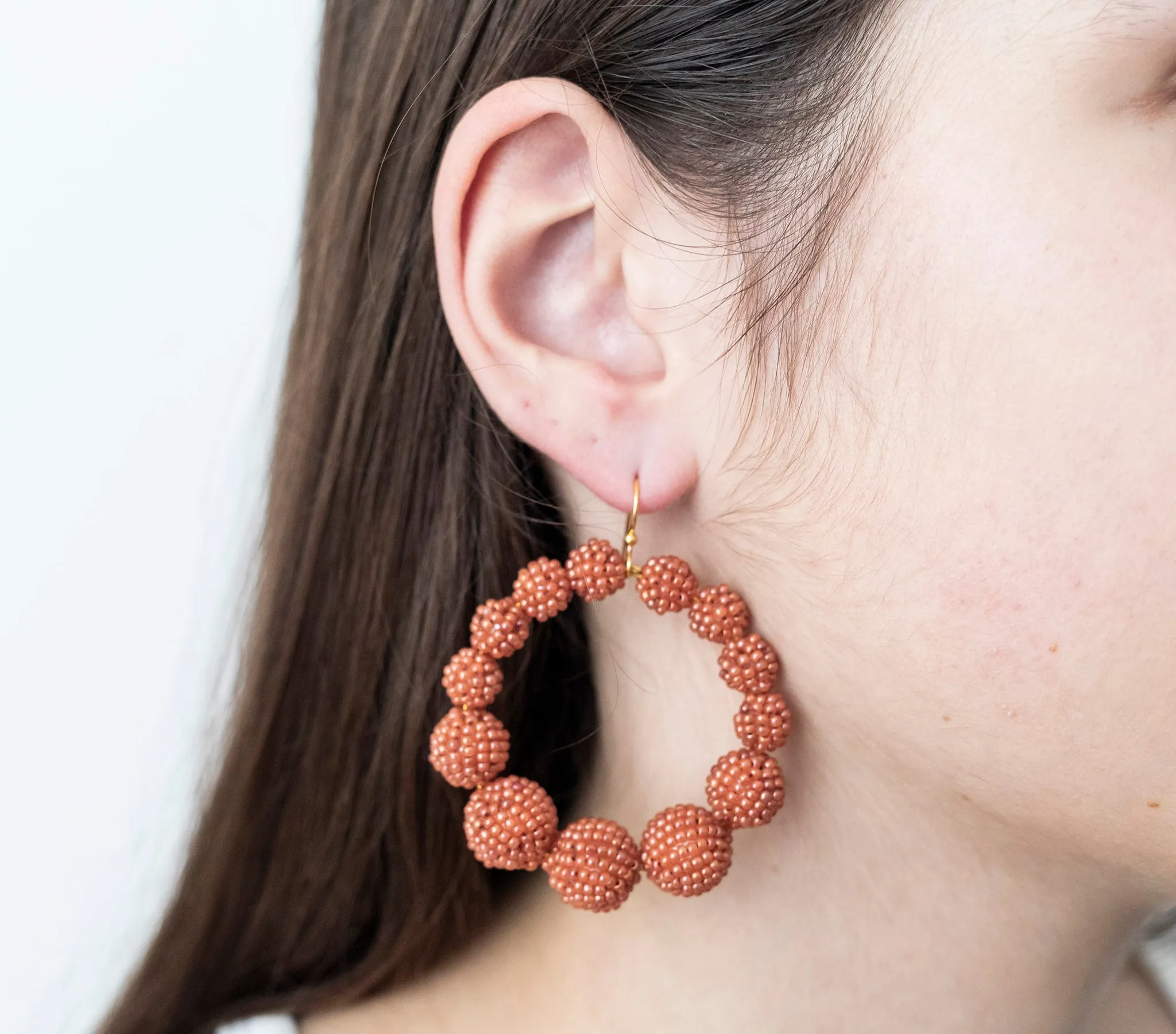 ***NEW*** <br>The Olivia Hoop <br> Terracotta