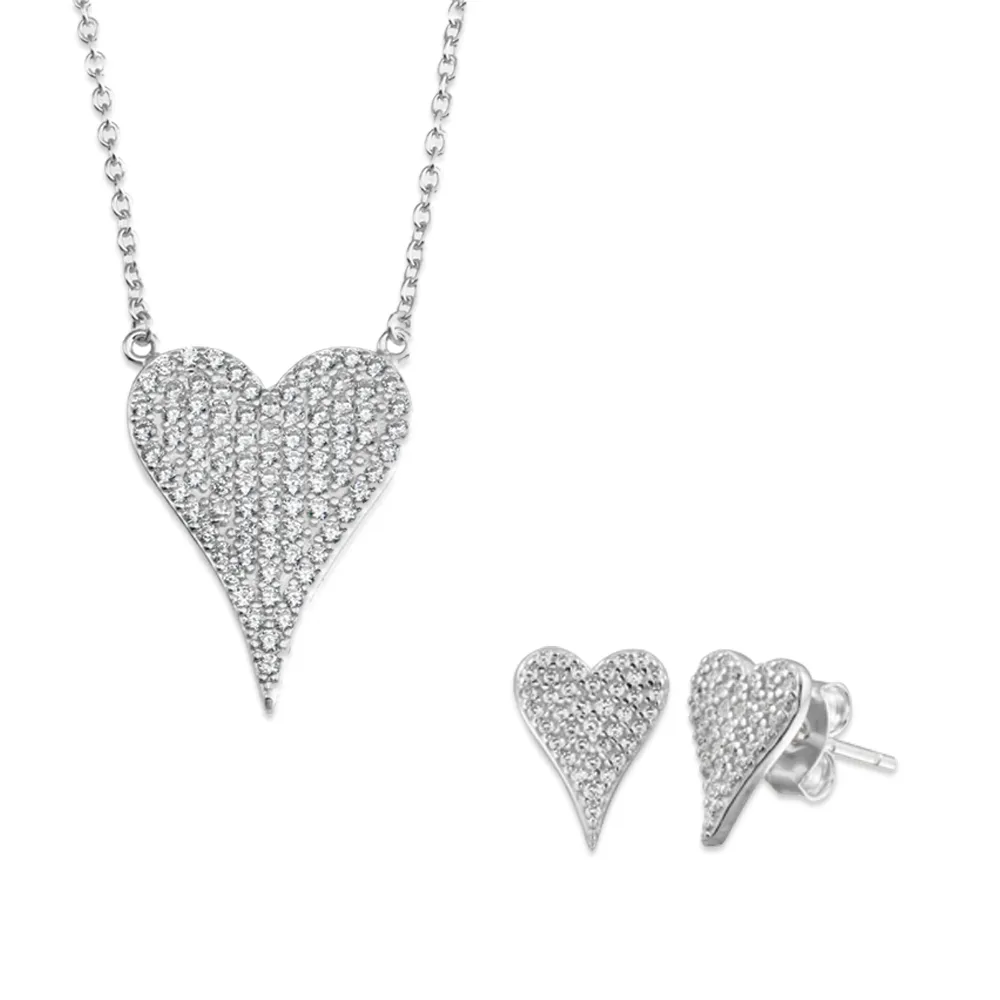 Perfect Heart Necklace   Perfect Heart Stud