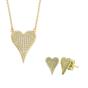 Perfect Heart Necklace   Perfect Heart Stud