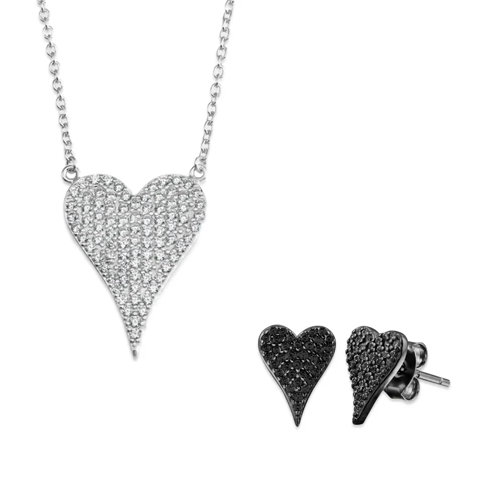 Perfect Heart Necklace   Perfect Heart Stud