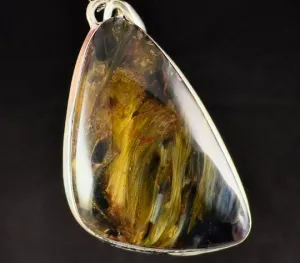 PIETERSITE Crystal Pendant - Top Grade AA, Sterling Silver - Fine Jewelry, Healing Crystals and Stones, 54159