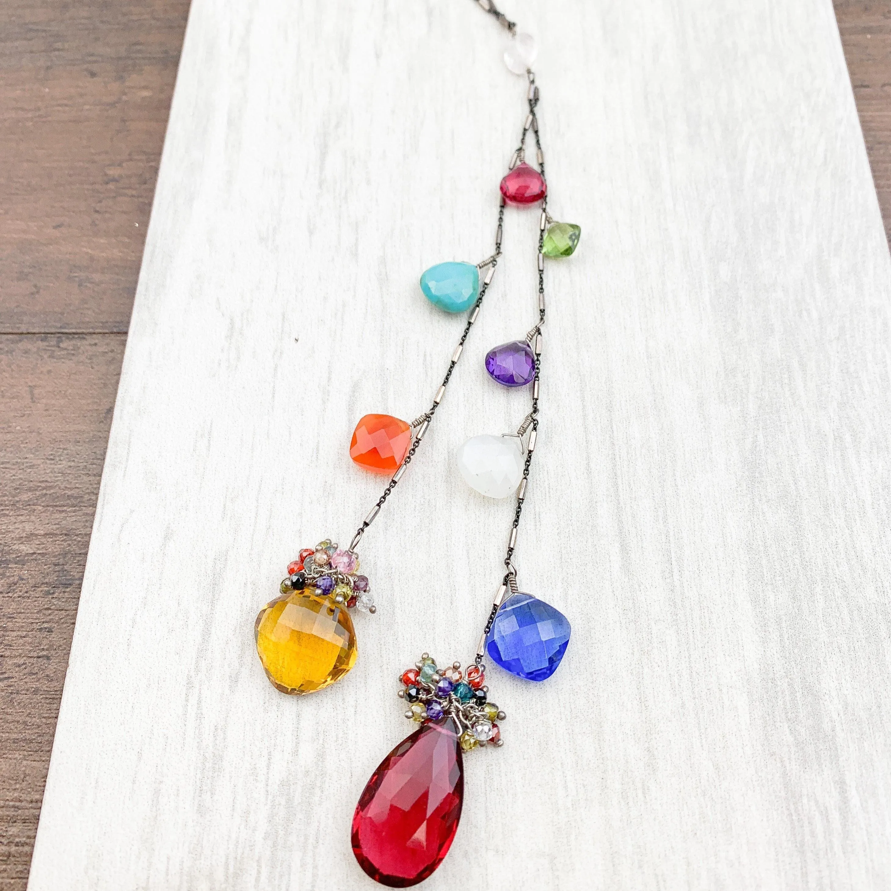 Popart Colorful Natalie Lariat Necklace