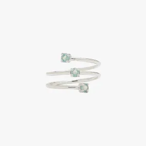 PURAVIDA TRIPLE STONE WRAP TOE RING