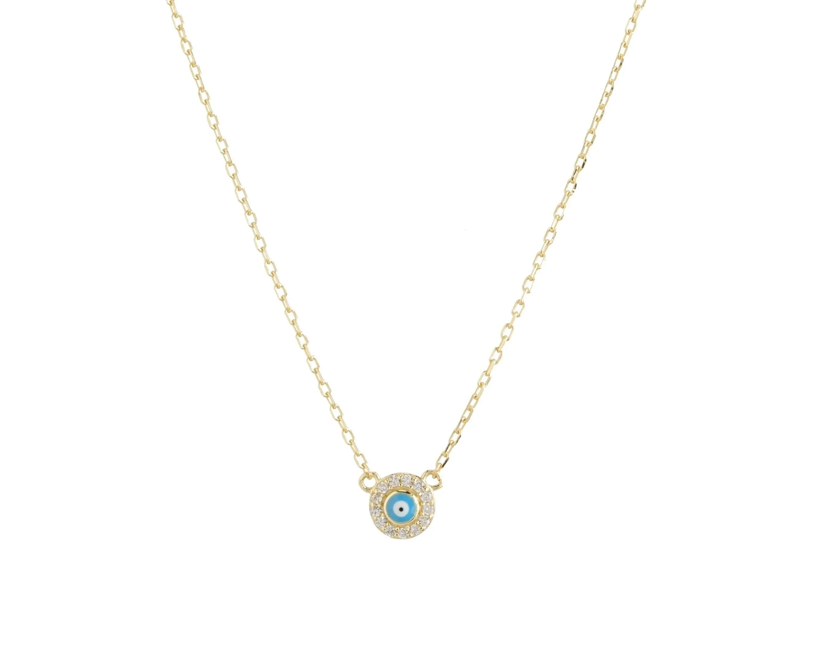 "APOLLO" Evil Eye Turquoise CZ Necklace