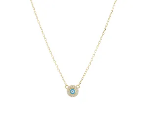 "APOLLO" Evil Eye Turquoise CZ Necklace