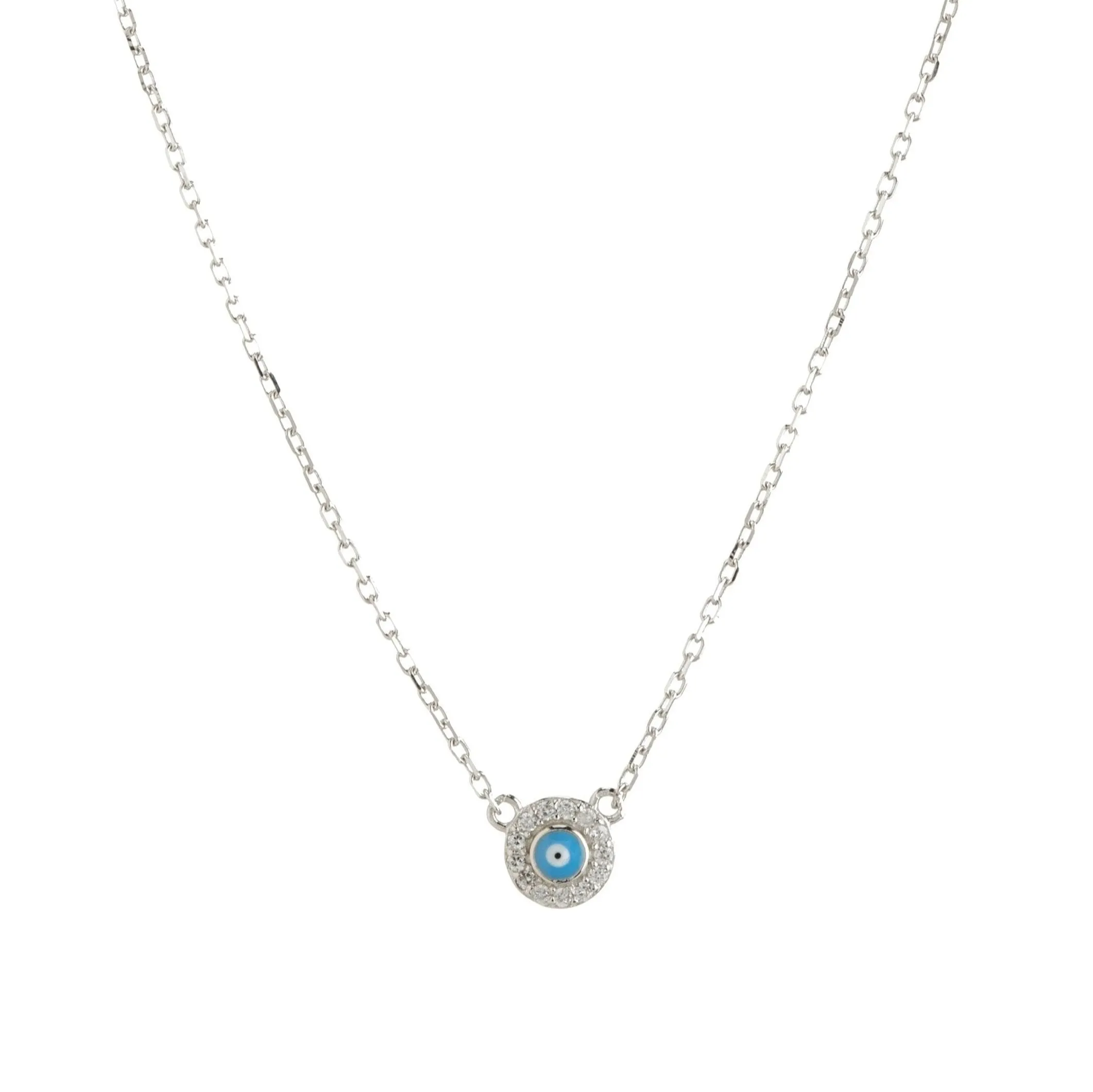 "APOLLO" Evil Eye Turquoise CZ Necklace