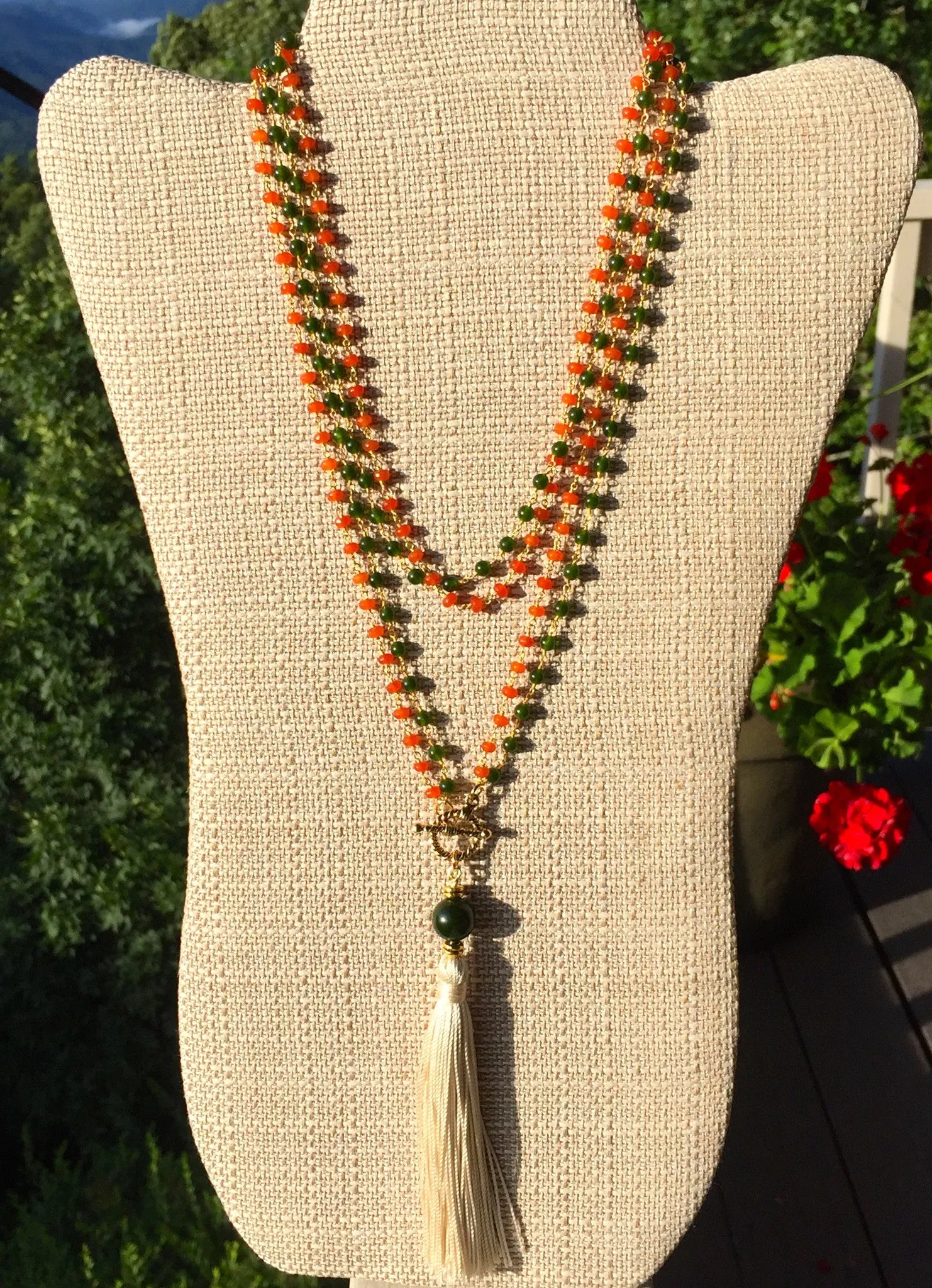 "Go Team!" College Colors Mala Necklace